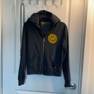 XS Smiley face hoodie. Purchased new from aviator nation store in La Jolla.